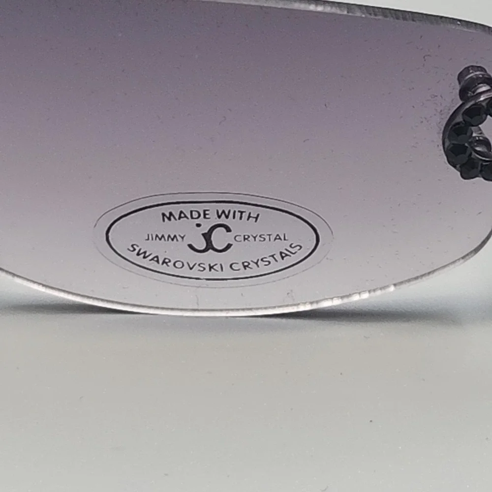 J C Jimmy Crystal Swarovski Rhinestone Sunglasses Frames Only GL798‎ Italy NWT